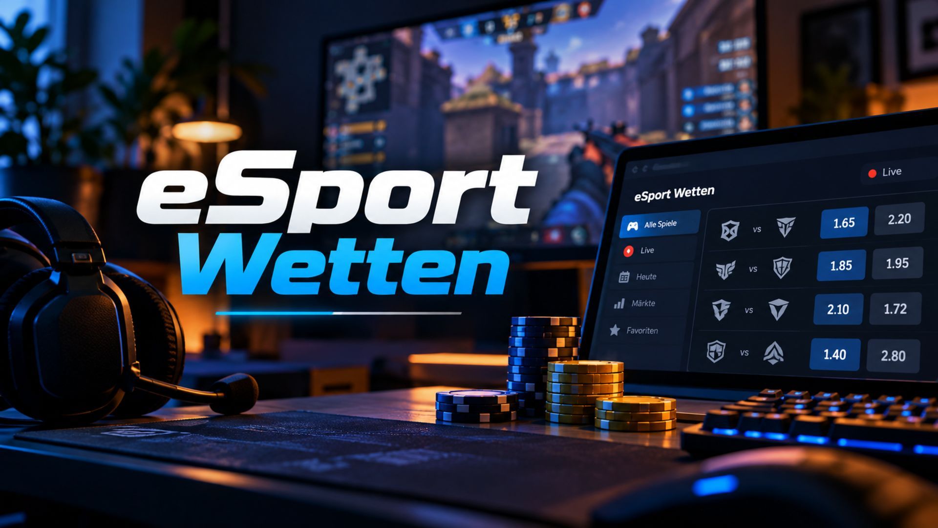 eSport Wetten: Titel, Wettarten und Tipps