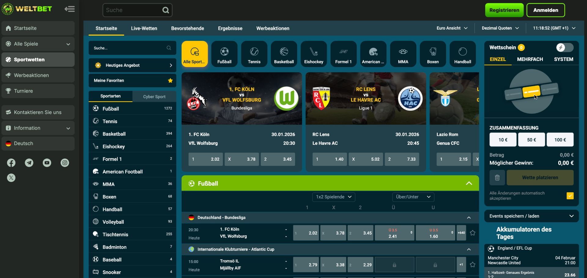 Weltbet Sportwetten